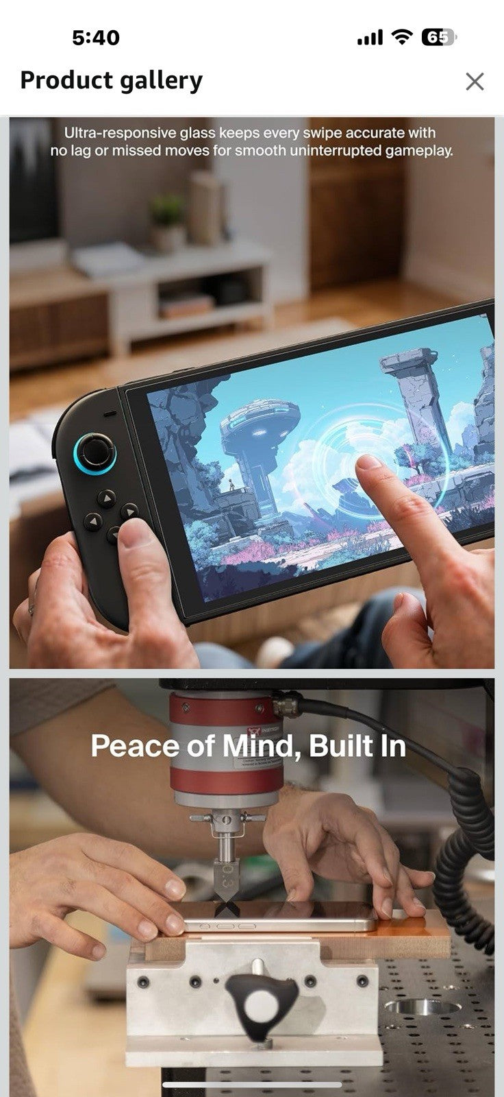 Belkin TemperedGlass Anti-Reflective Screen Protector for Nintendo Switch 2