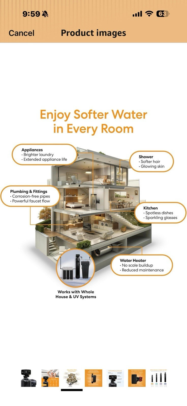Brio WSFS1668 Whole House Water Softener System, 1-2 Bathrooms
