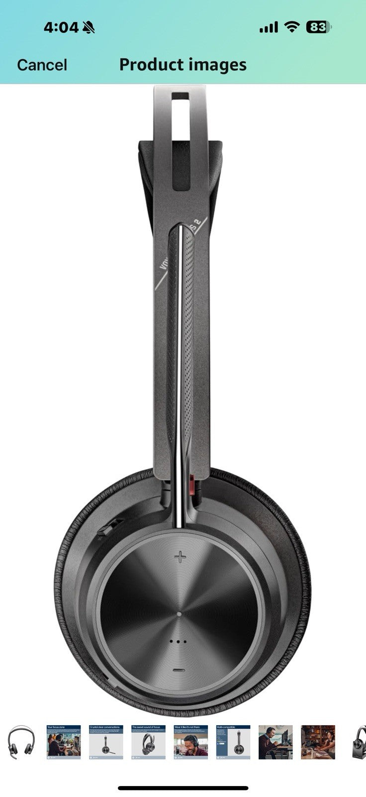 POLY Voyager Focus 2-M USB-C-C Headset USB-C/A Adapter Charging 