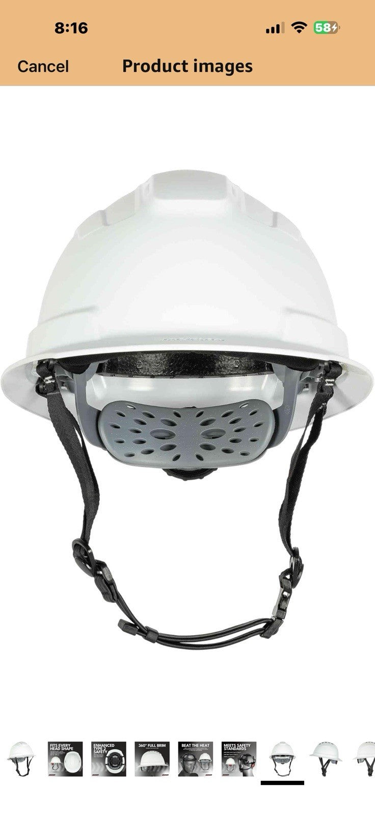 Jackson Safety Blockhead2 Type 2 Full Brim Hard Hat - Vented Construction 