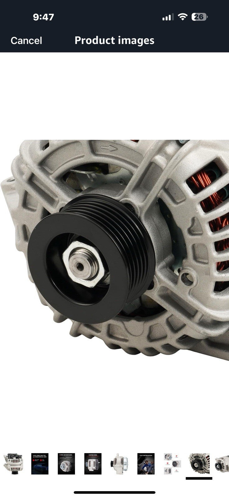 KAX Alternator,80Amp Automotive Replacement Alternator fit for 2000-2004