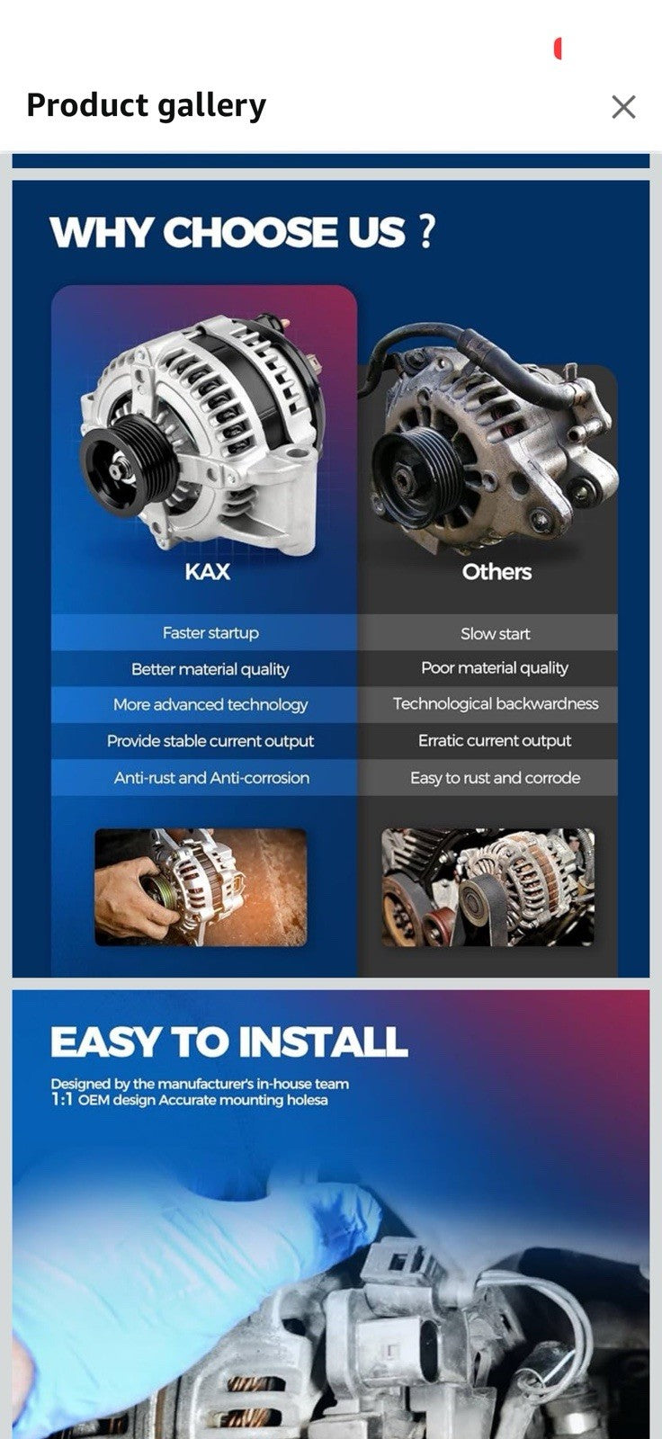 KAX Alternator Fit for Chevy Uplander 2005 2007-2008 All Mode