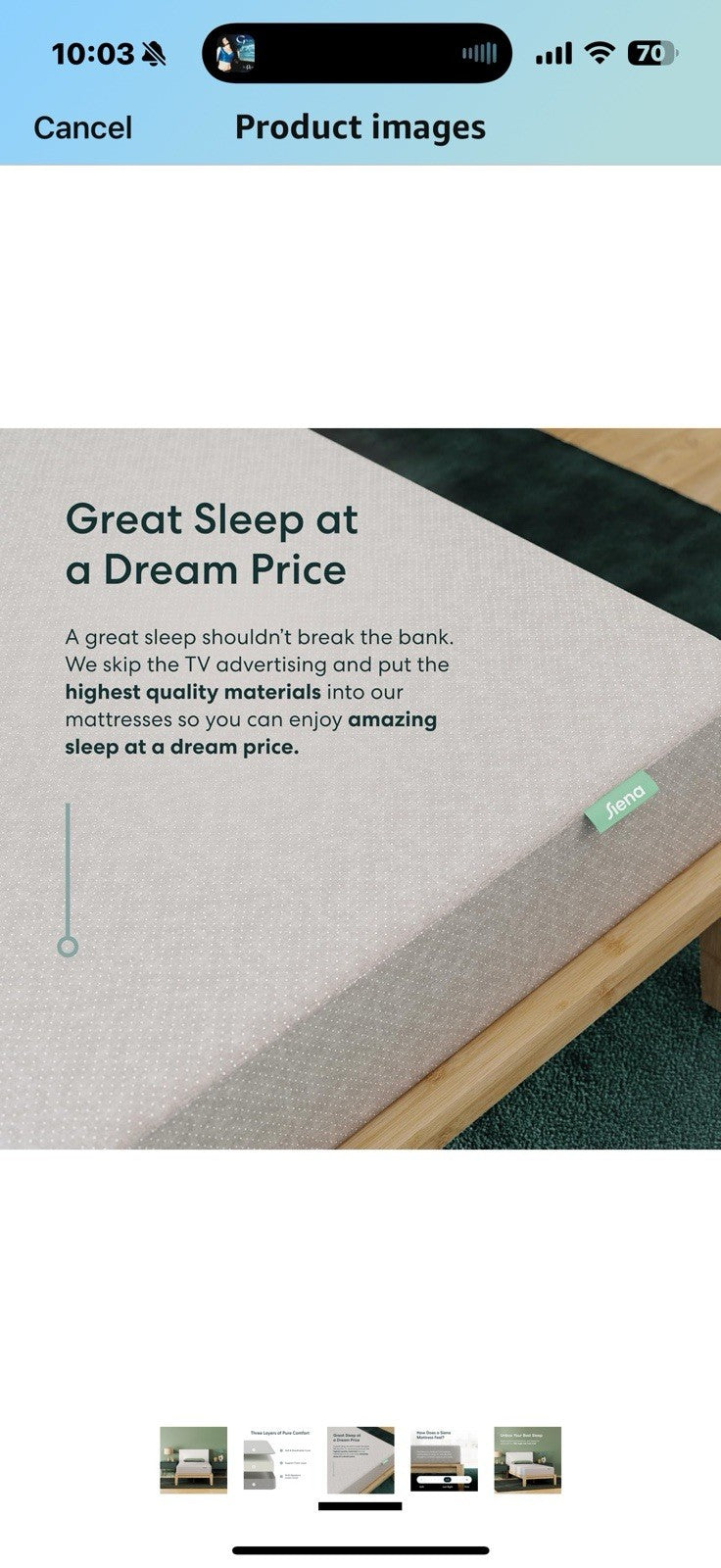 Siena 6" Full Foam Mattress - Medium Firm - 180 Night Trial - Premium 
