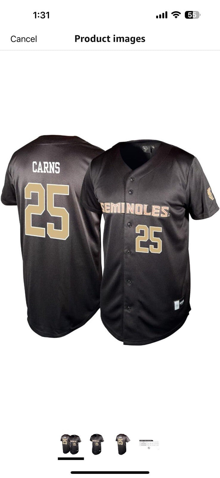 NCAA Mens Florida State Seminoles Baseball X Large