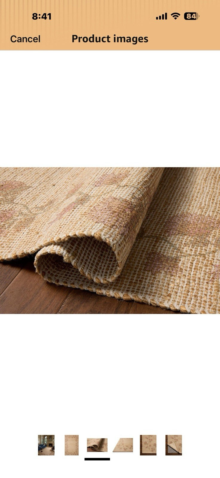 Loloi Chris Loves Julia Rue Collection RUE-05 Natural/Multi 7'-6" x 9'-6" 