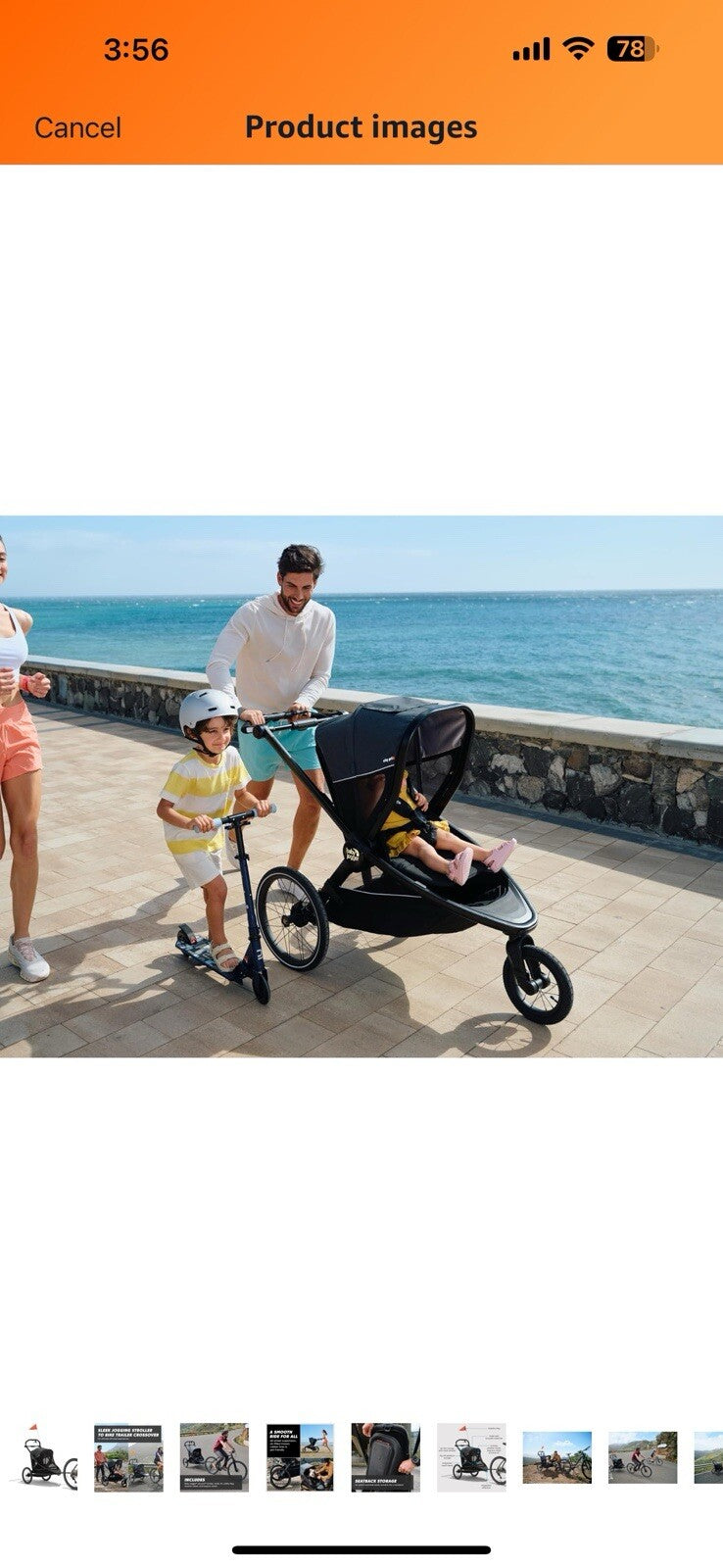 Baby Jogger City Prix Jogger x Bike Trailer – Easily Converts to Bike Trailer 