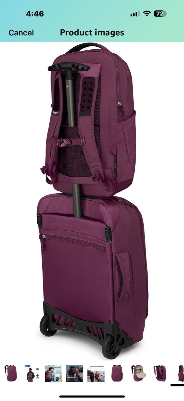 Osprey Ozone Laptop Backpack, Moody Burgundy