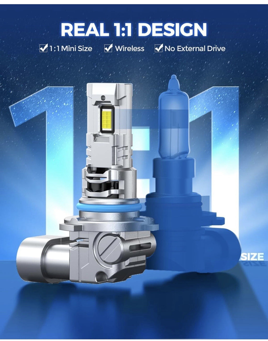 Marsauto 9005/HB3 Bulbs, 30000LM Super Bright Powersport or Fog Bulbs,