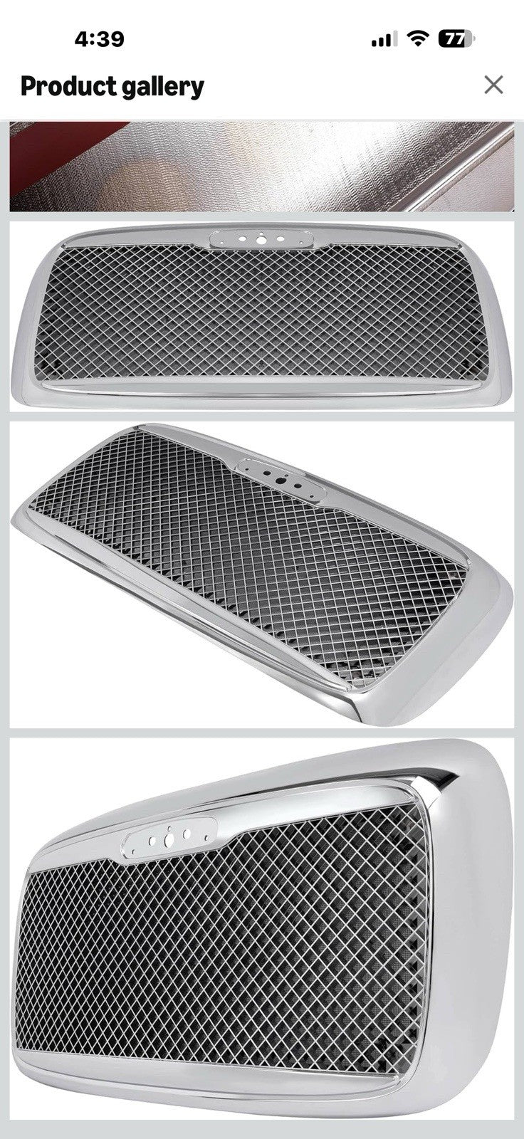 ALMULOO Grill Compatible with 2000-2016 Freightliner Columbia Steel+Plastic