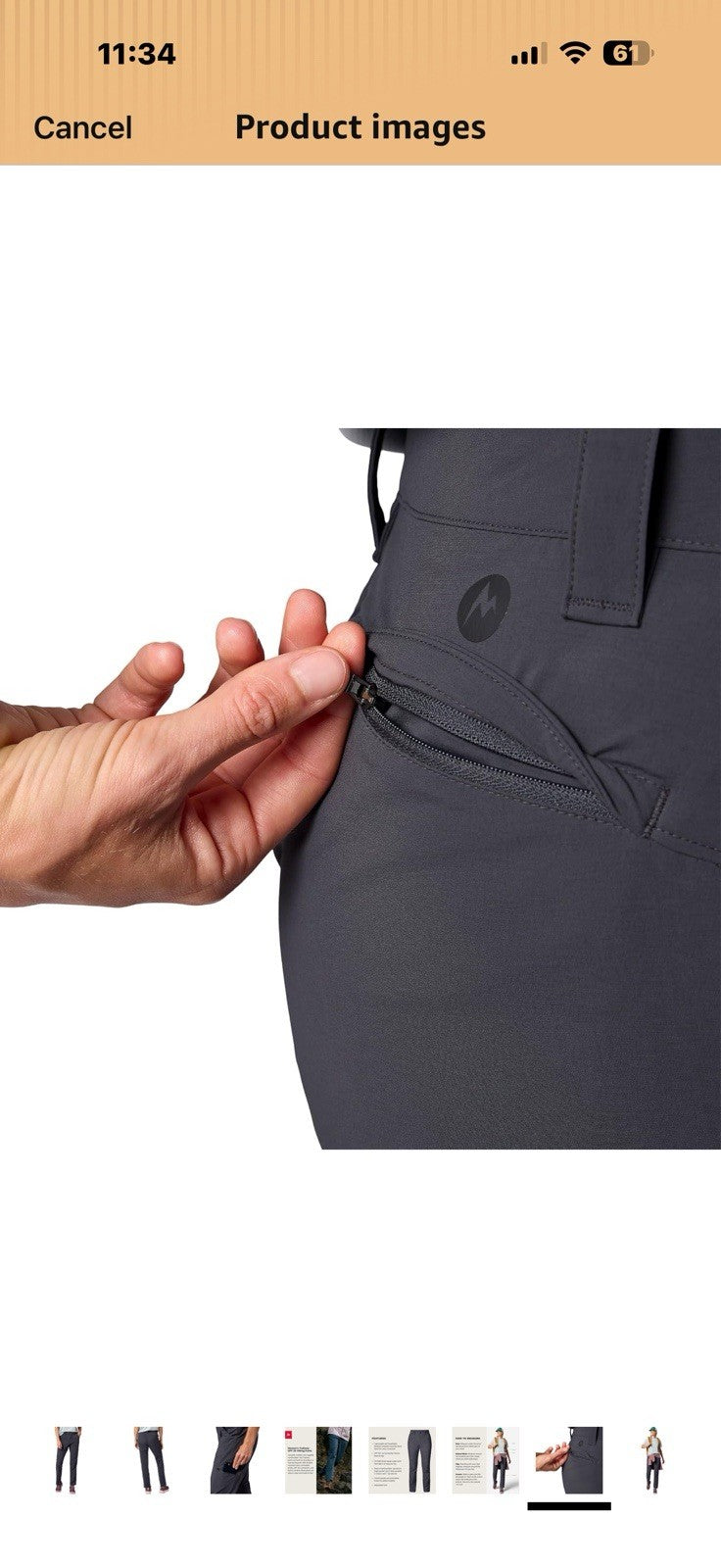 MARMOT Women's Women's Trailway Pant Size 6