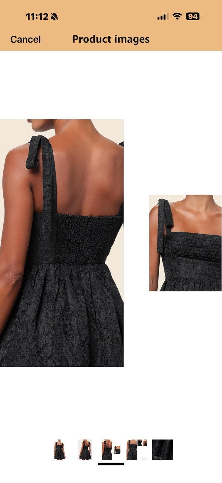 Lulus Sydney Tie Shoulder Mini Dress Floral Jacquard Sleeveless A-Line 
