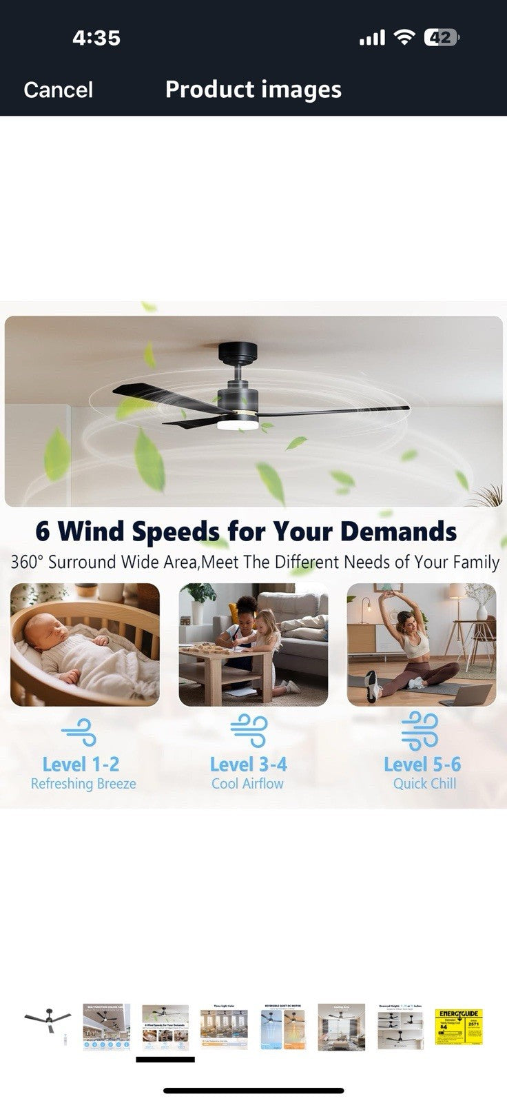Ceiling Fans with Lights, 52 inch Low Profile Ceiling Fan with Remote 