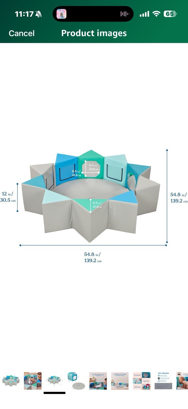 ECR4Kids SoftZone Wall of Mirrors, Activity Center, Contemporary, 3-Piece
