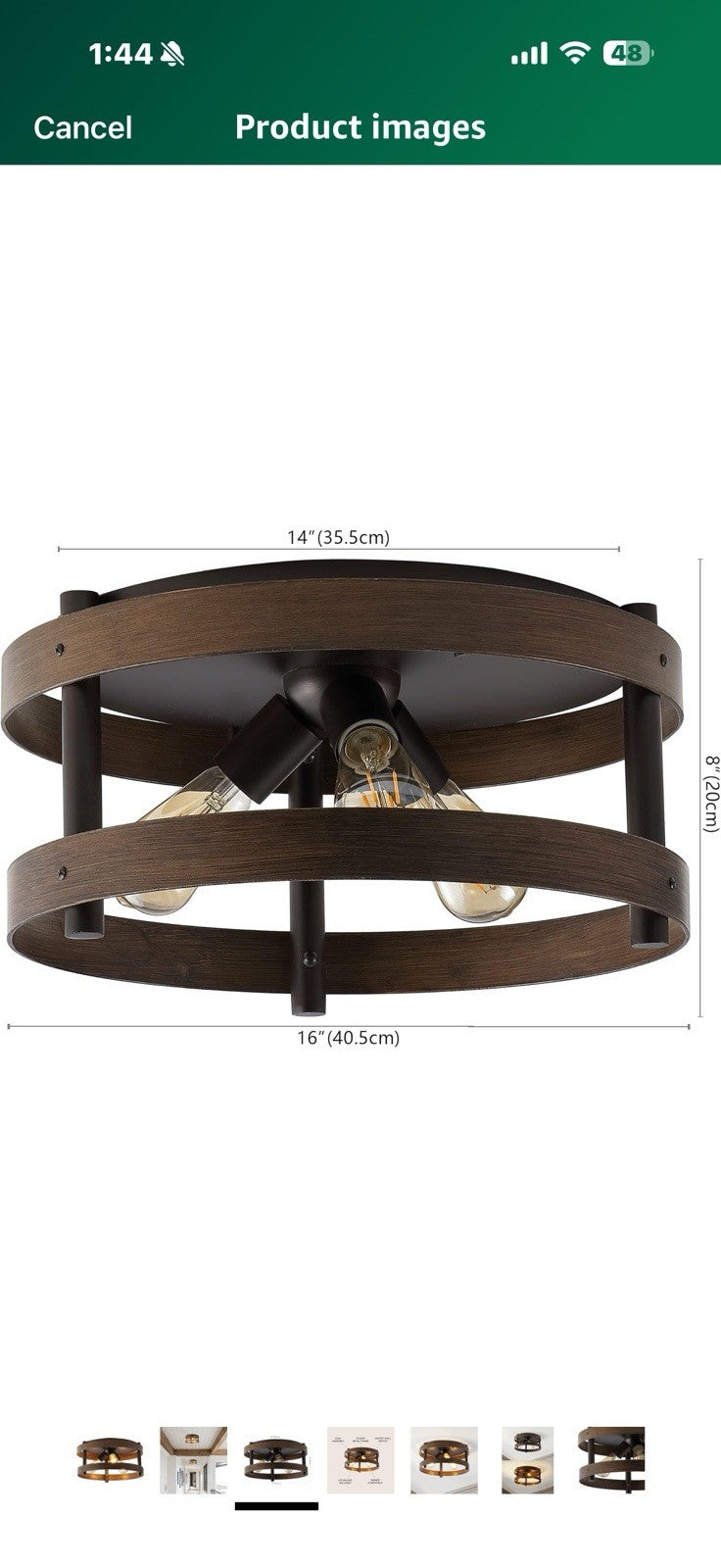 JONATHAN Y JYL1305A Cooper 16" 3-Light Farmhouse Industrial Iron LED 