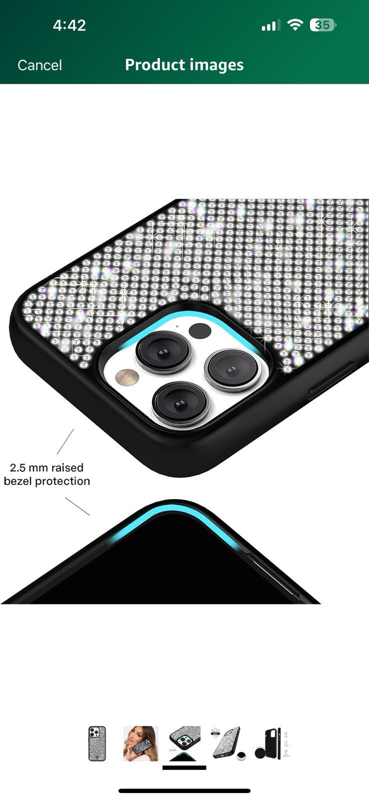 Velvet Caviar Designer Bling Case Compatible with iPhone 15 Pro - Luxury