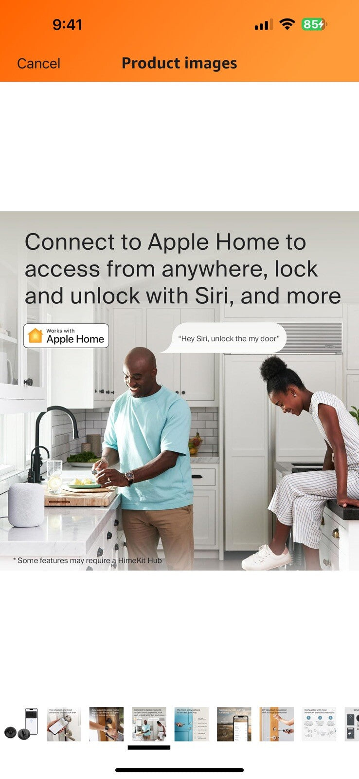Level Lock+ Smart Lock - World's Smallest Smart Lock Plus Apple Home Keys