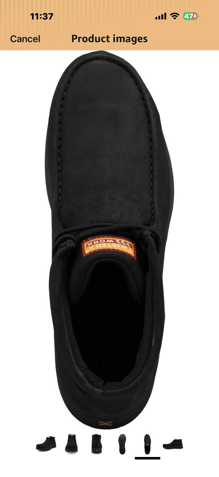 Twisted X mens Ultralite X Mid Nano Composite Toe Work Shoes