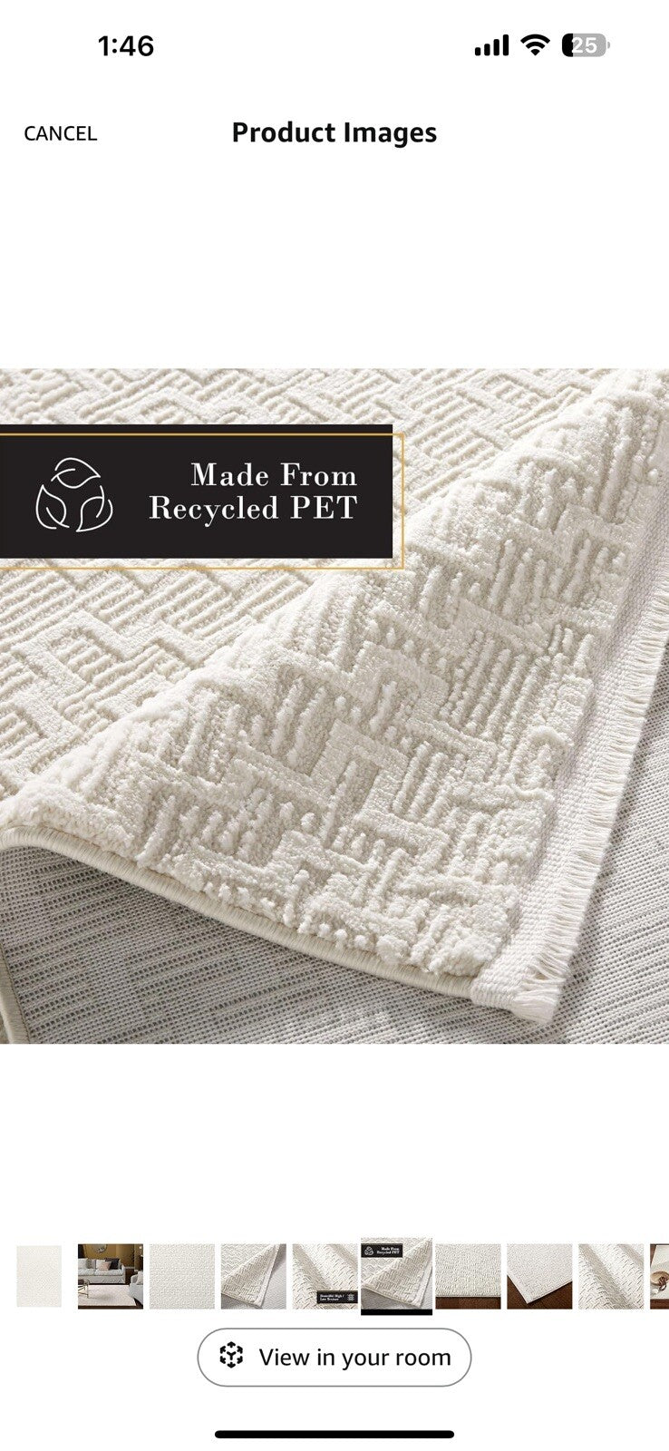 TOWN & COUNTRY LUXE Tretta Modern Geo Area Rug with Plush High-Low 9.2x12.5