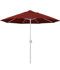 California Umbrella 9' Rd Aluminum Patio Umbrella, Crank Lift, Auto Tilt,