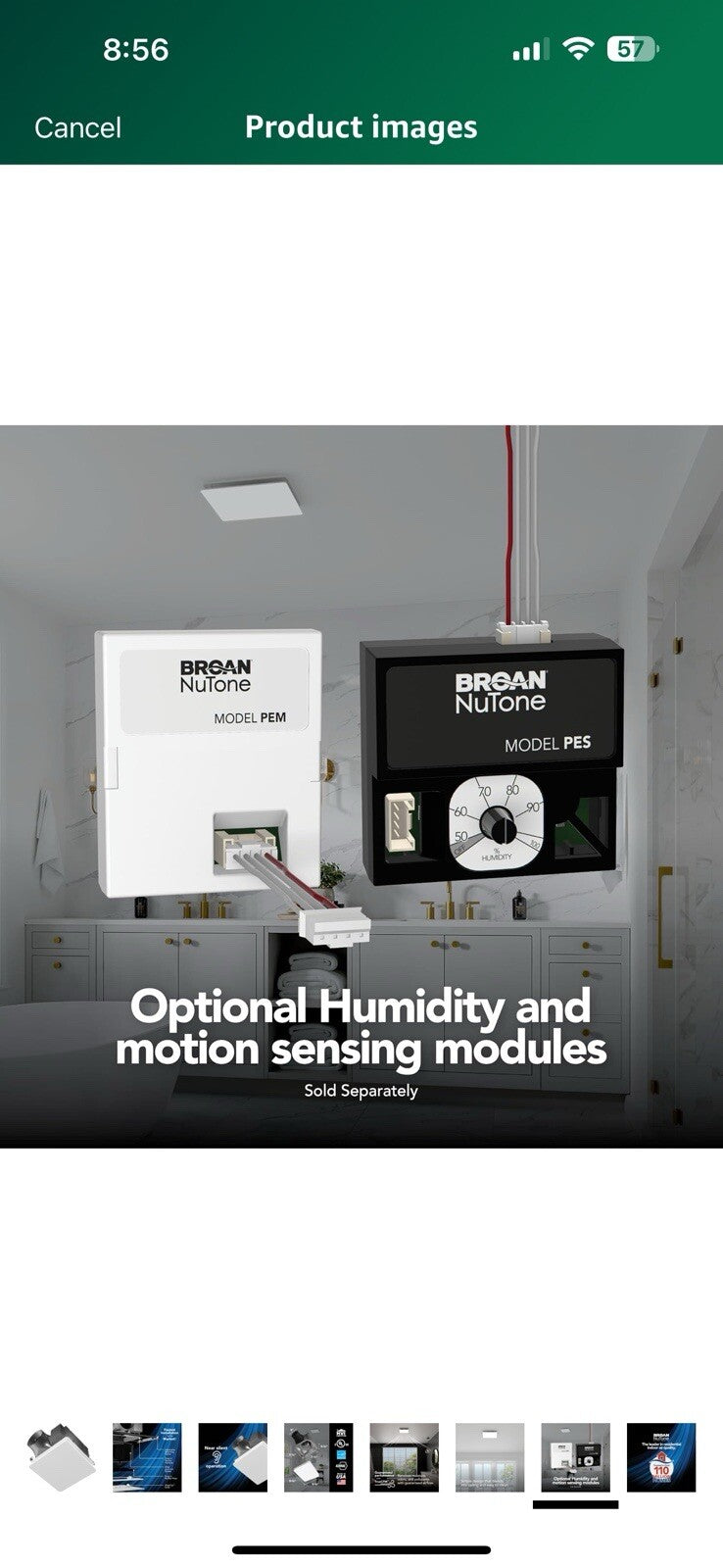 Broan-NuTone EVOLVE Premium Bathroom Exhaust Fan w/Continuous 