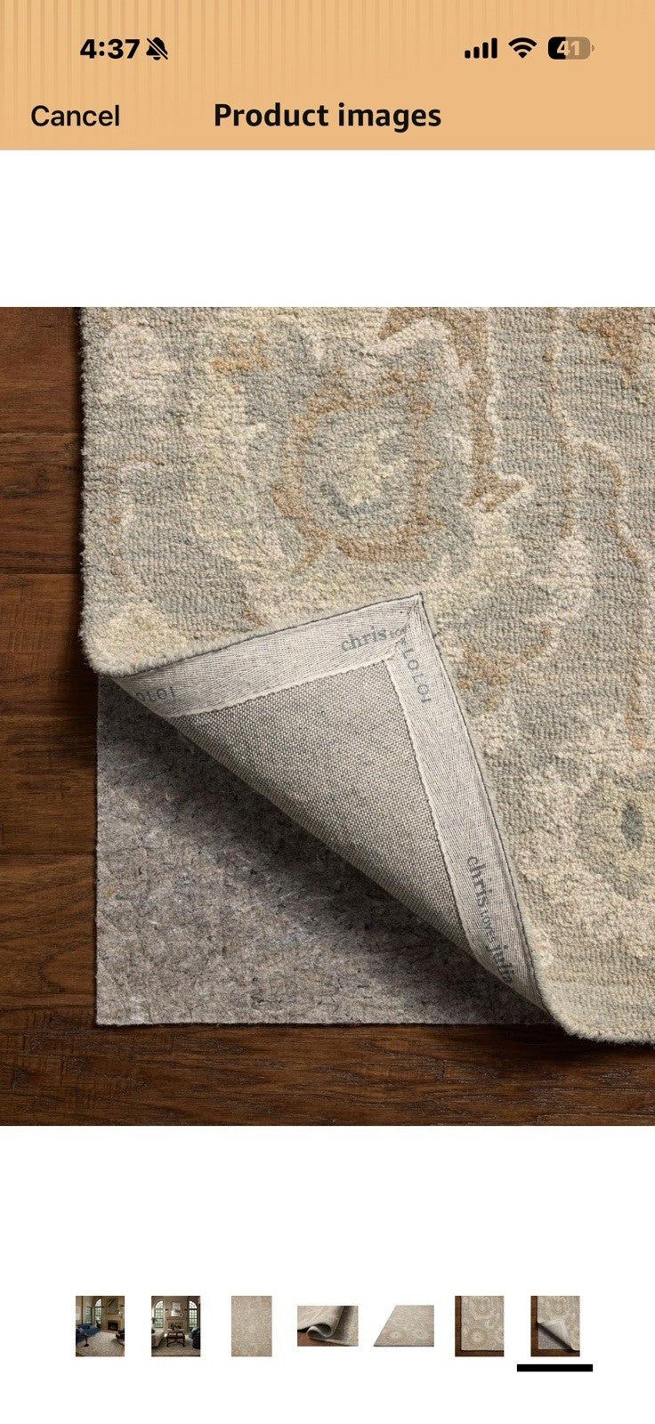 Loloi Chris Loves Julia Dorothea Collection DRT-01 Stone/Multi 5'-0" x 7'-6"