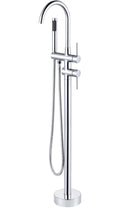 Freestanding Tub Filler Faucet, Floor Mount Chrome Bathtub Faucet 