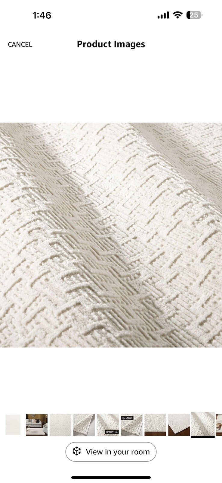 TOWN & COUNTRY LUXE Tretta Modern Geo Area Rug with Plush High-Low 9.2x12.5