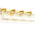 Bathroom Vanity Light Fixtures Over Mirror - Makeup Lighting Pure Gold -