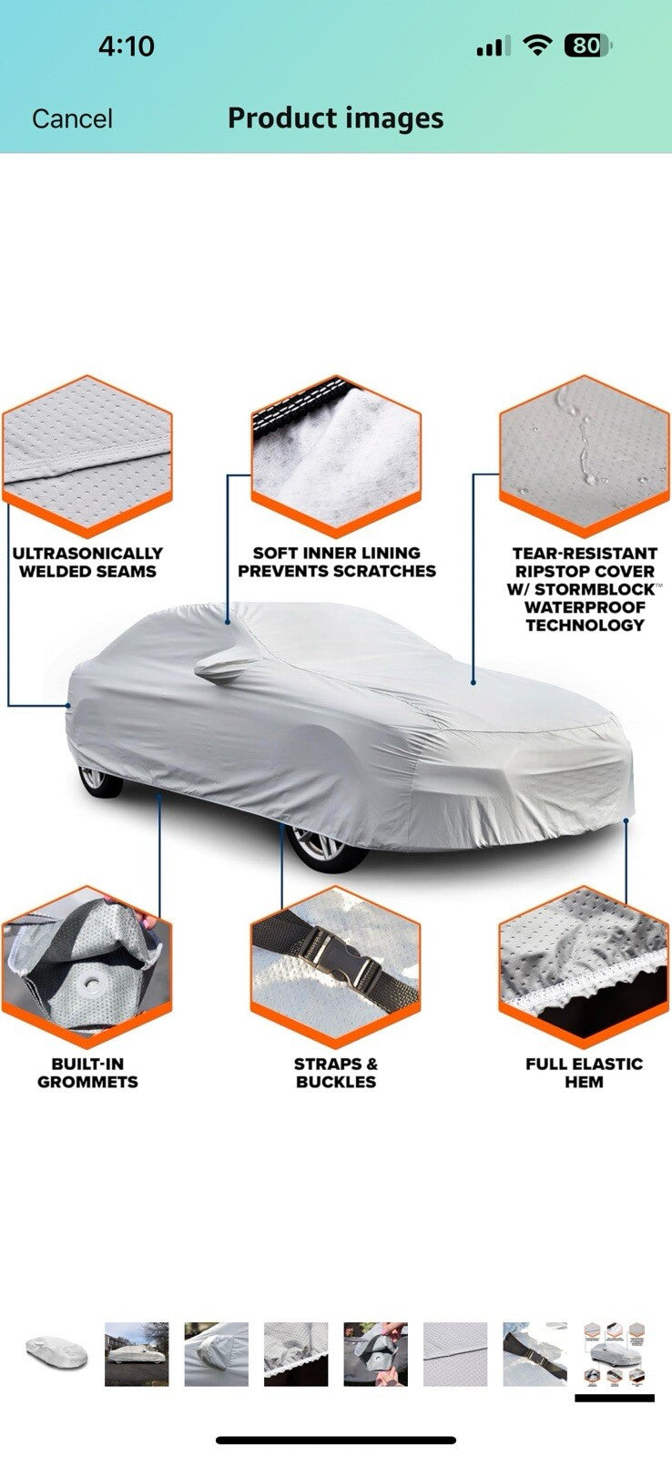 Budge TrueFit Plus Custom Car Cover Fits Lamborghini Huracan 2014-2019