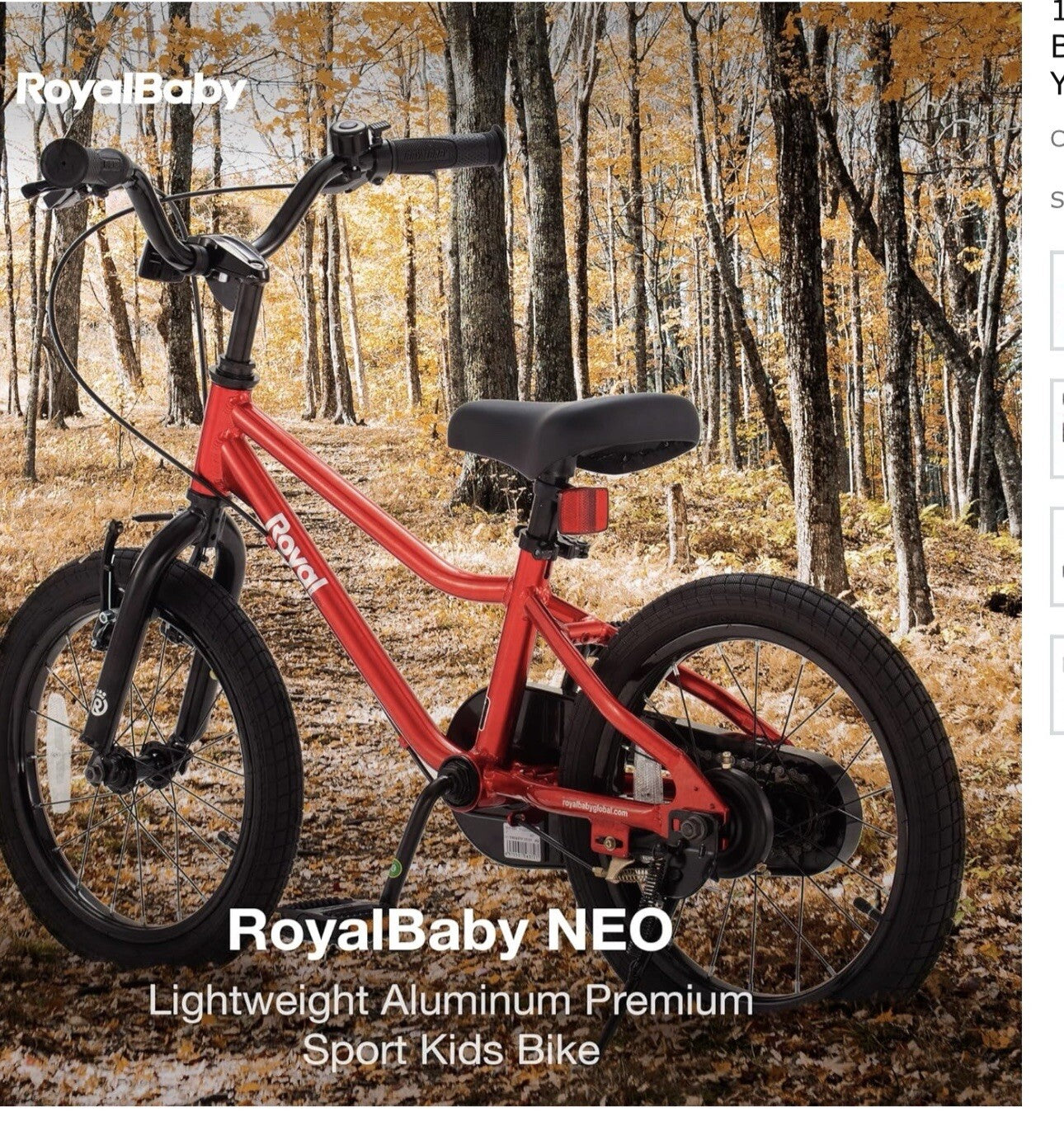 Royalbaby Aluminum Kids Bike 18 Inch Wheel Lightweight Bicycle 