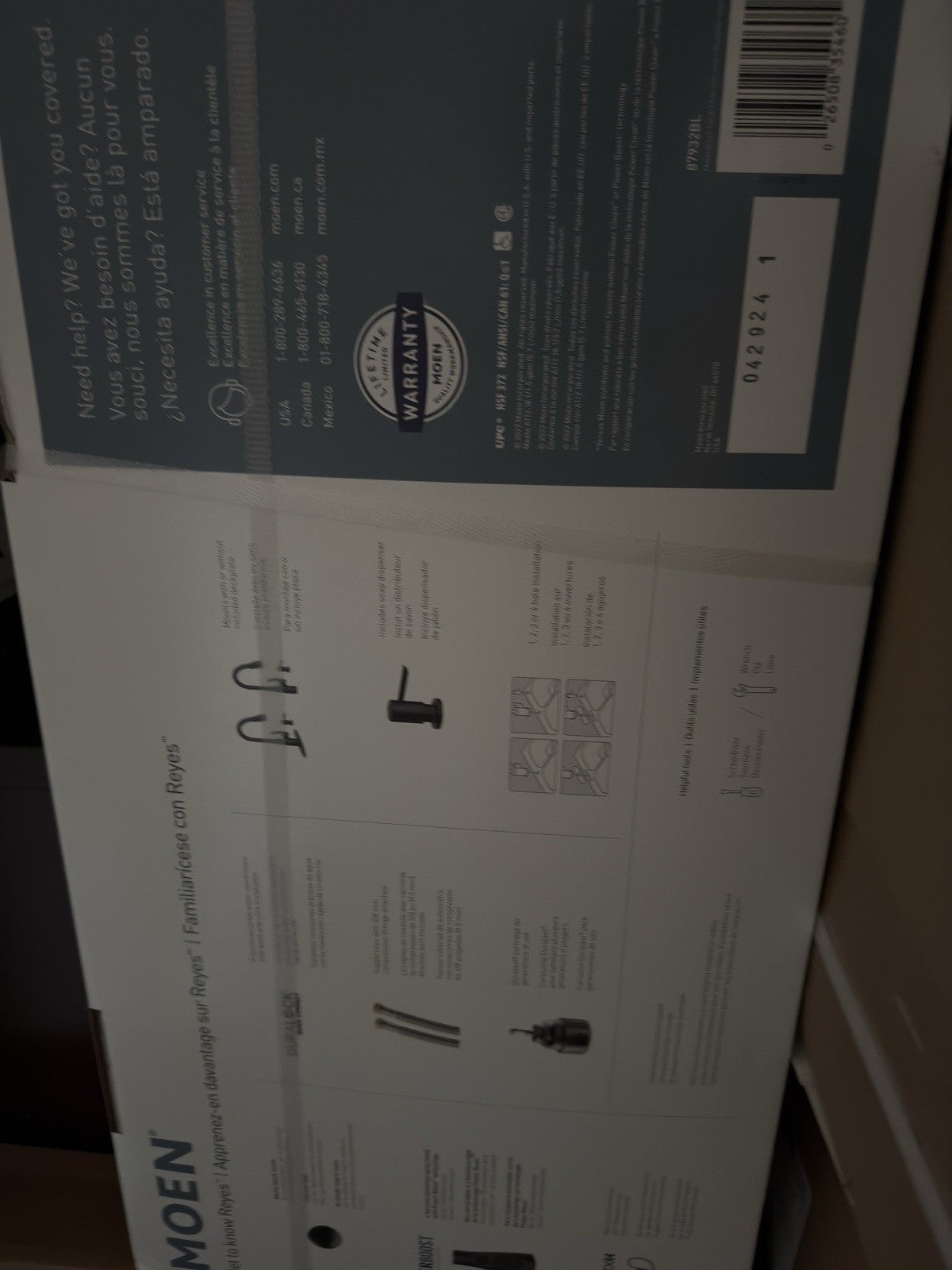 Moen Reyes Matte Black One-Handle High Arc Pulldown Kitchen Faucet with