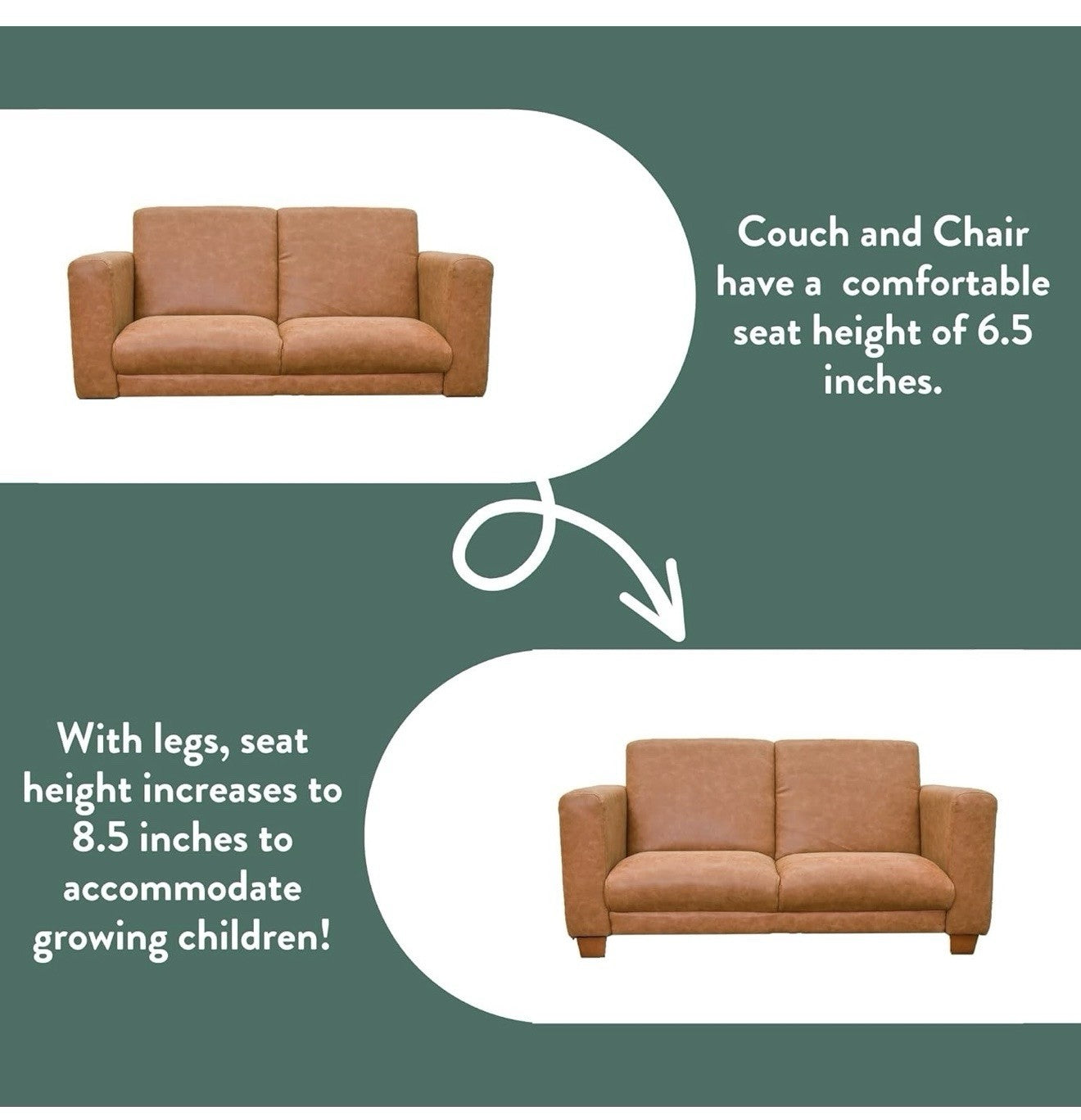 Children's Factory As We Grow Modern Sofa, Flexible Seating for Classroom