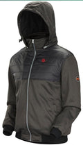 Pioneer Men's Heated Fleece Hooded Jacket with Detachable Hood - XL