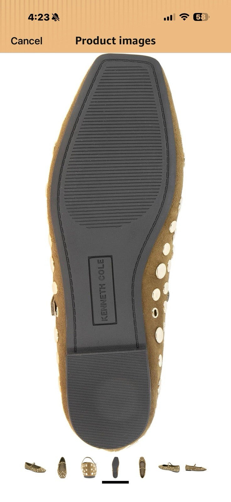 Kenneth Cole New York Women's Jasper Stud Mary Jane Flat