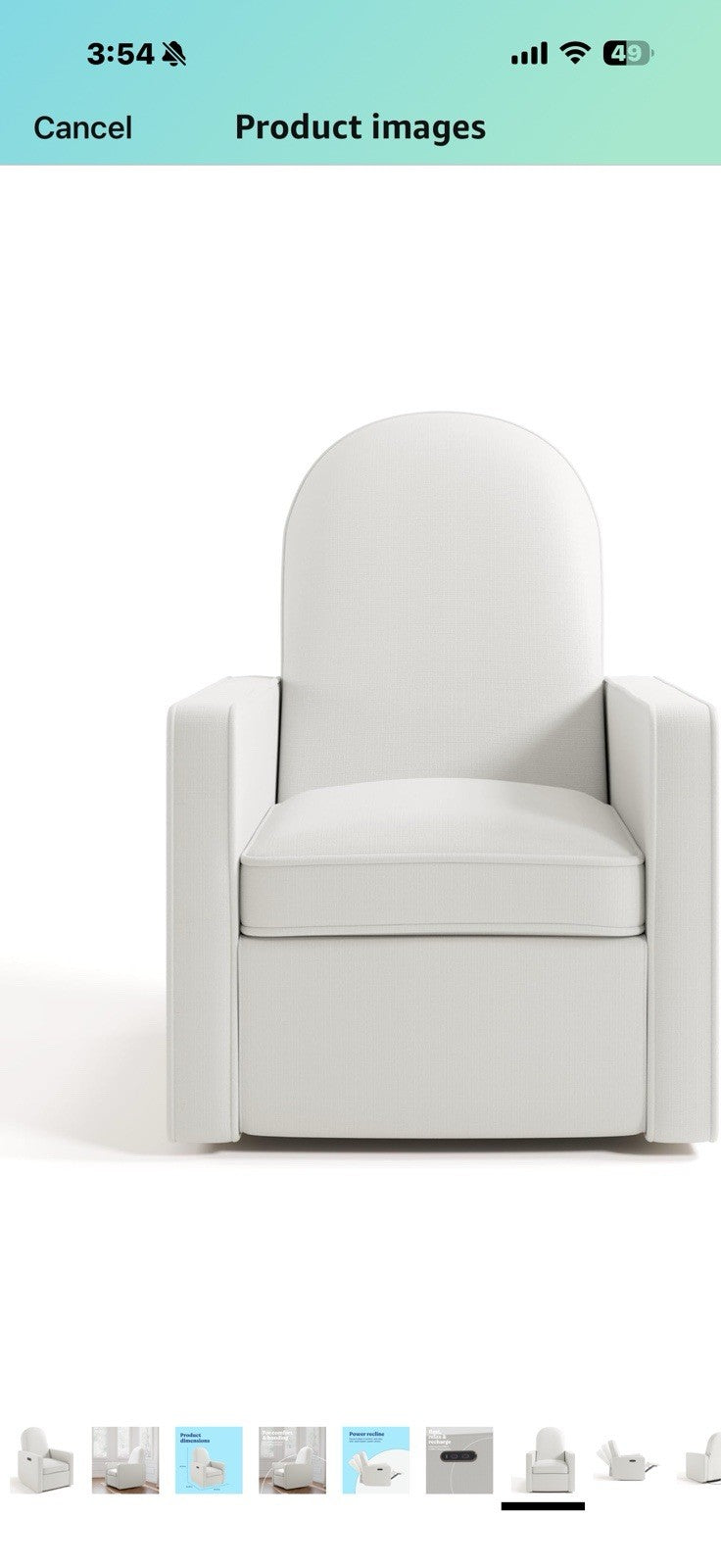 Graco Olivia Small-Spaces Premium Nursery Power Recliner Swivel Glider