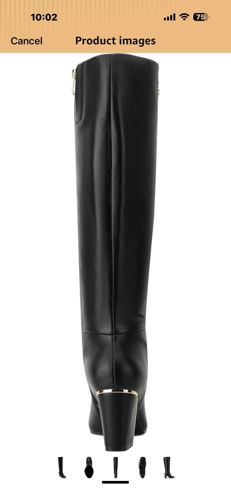 DKNY Women's Casonn Tall Knee High Boot with Block Heel Fashion Size 8