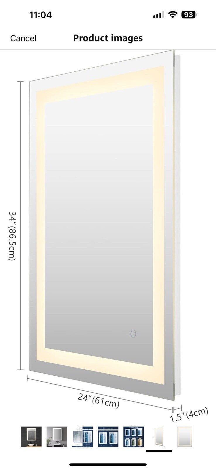 JONATHAN Y MIR102A-2434 Remy 24 in. W x 34 in. H Small Rectangular 