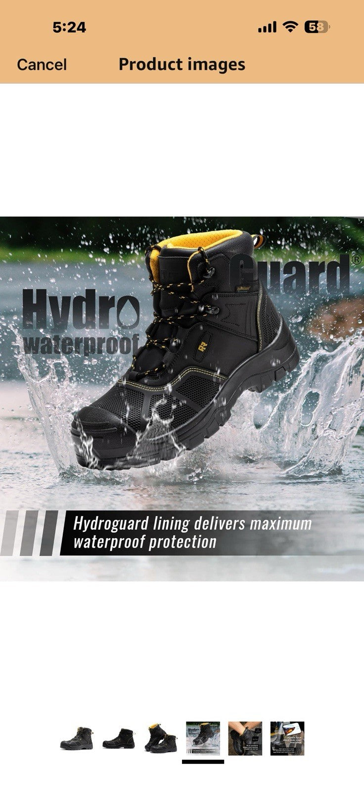 ROCKROOSTER Wood Land - Men's Composite Toe Work Boots in Oiled Crazy 11.5
