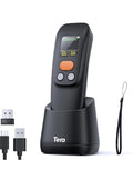 Tera Barcode Scanner Wireless Portable: 1.4" Large LCD Screen 1200mAh