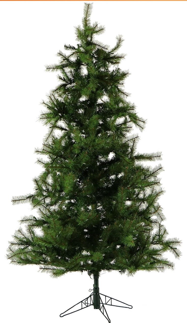 Fraser Hill Farm 7-Ft. Unlit Southern Peace Green Artificial Christmas 