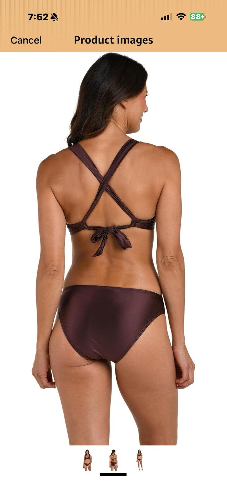 La Blanca Women's Standard Underwire Draped Bikini Swimsuit Top Size 10