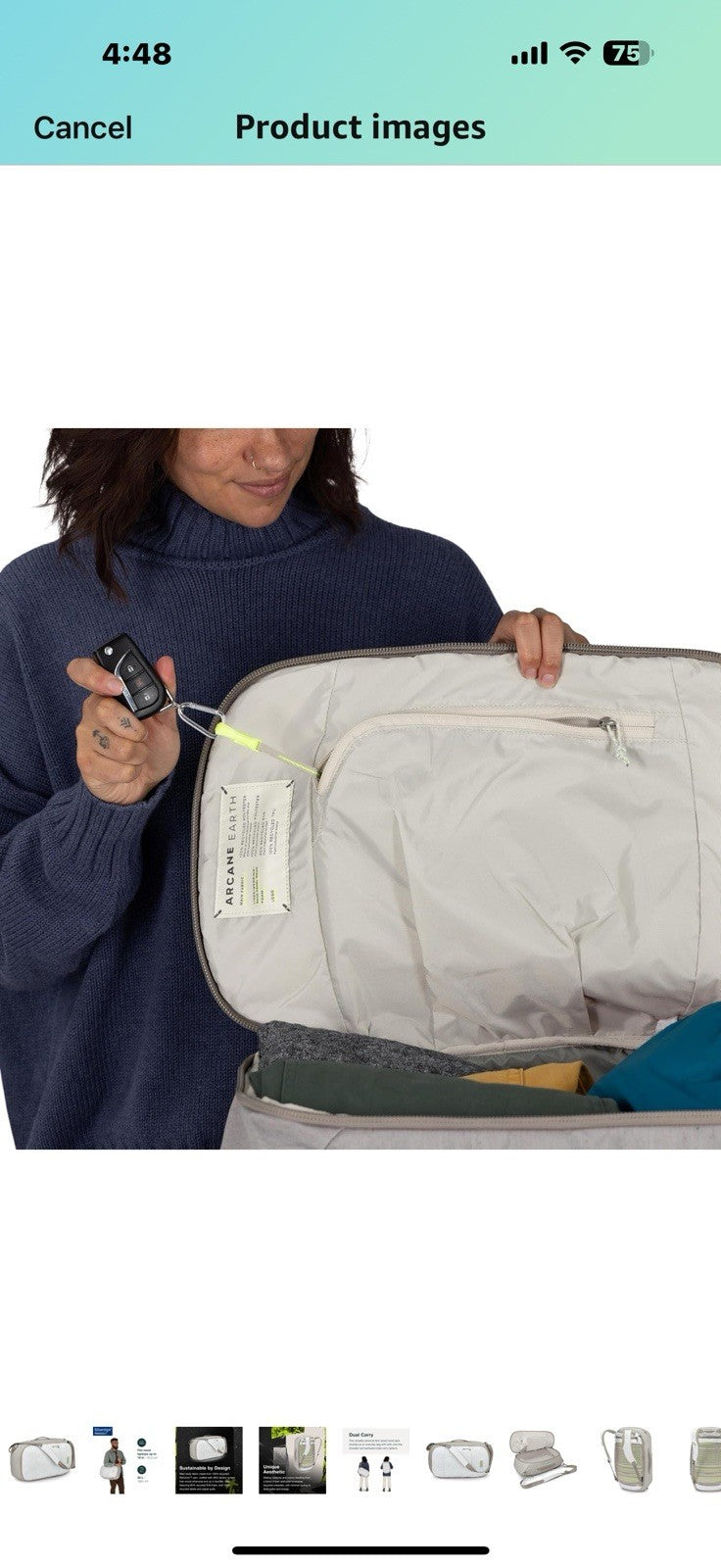 Osprey Arcane Earth Hip Fanny Pack, Pediment Grey Block