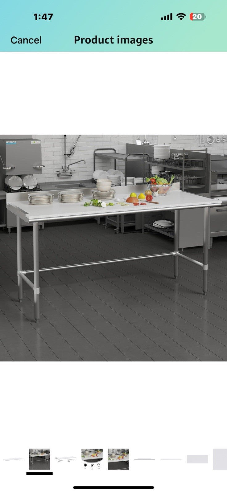 Flash Furniture Denton Commercial Poly Top Cutting Board, High-Pressure