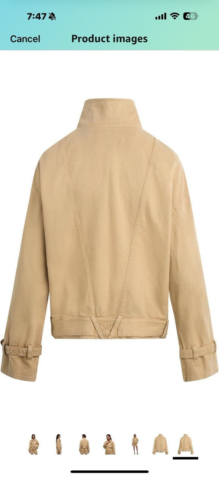 HUDSON Women's Relaxed Utility Jacket Xl 