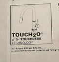 DELTA FAUCET Trinsic Touch Kitchen Faucet with Touchless 9159TL-CZ-DST