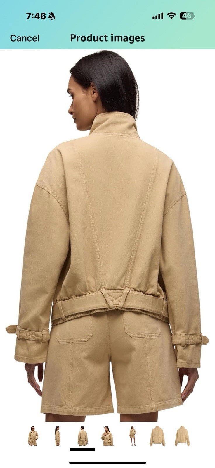 HUDSON Women's Relaxed Utility Jacket Xl 