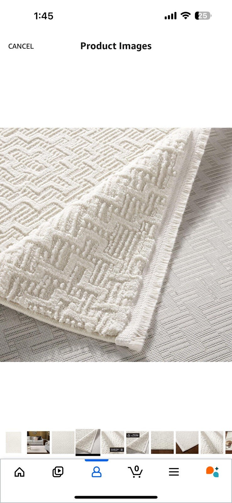 TOWN & COUNTRY LUXE Tretta Modern Geo Area Rug with Plush High-Low 9.2x12.5