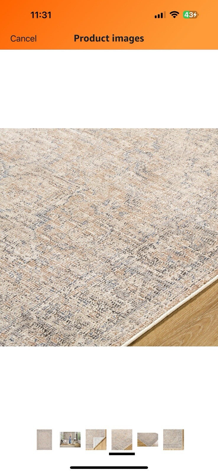 Livabliss x Galey Alix Maria Elena III Vintage Medallion Area Rug, 7'10" x 10