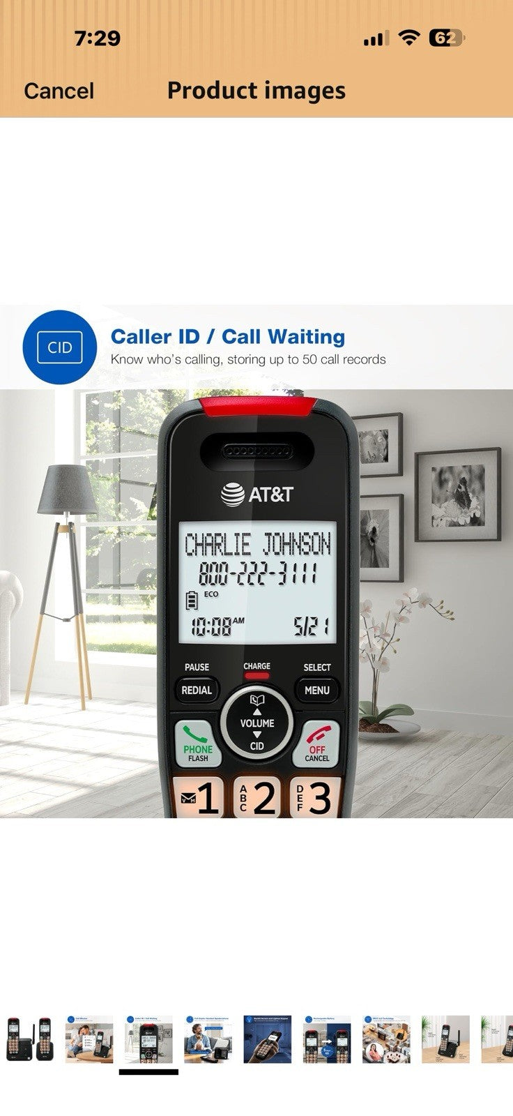 AT&T EL2131-21 2-Handset DECT 6.0 Cordless Phone with Call Blocker