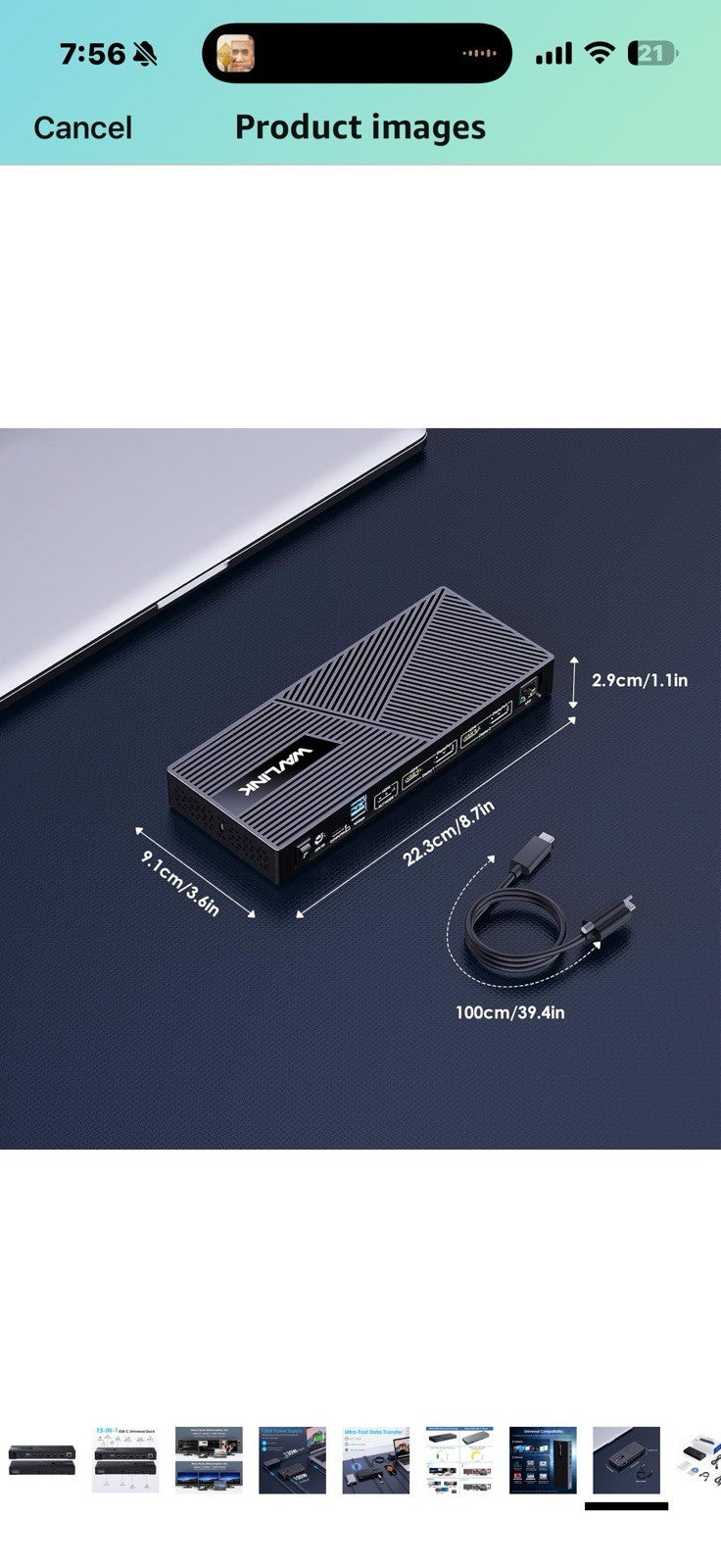 WAVLINK USB C Triple Monitor Docking Station 13-in-1 Displaylink